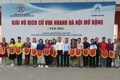 Giải cờ vua nhanh Hà Nội mở rộng thu hút số vận động viên kỷ lục