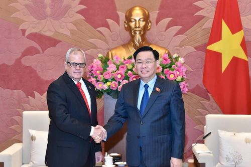 Chủ tịch Quốc hội Vương Đình Huệ tiếp Tổng Thư ký Quốc hội và Hội đồng Nhà nước Cuba