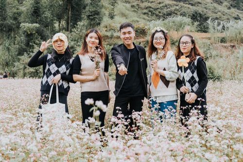 Mê mải ngắm nụ cười Hà Giang trên cánh đồng tam giác mạch ngày cuối thu