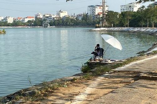 Hải Phòng: Hình ảnh hồ điều hòa được làm sạch trở lại