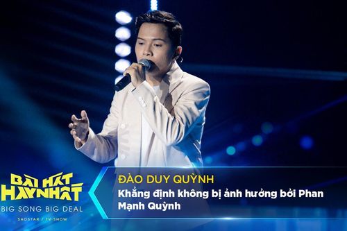 Thí sinh Bài hát hay nhất 2022 khẳng định không bị ảnh hưởng từ Phan Mạnh Quỳnh
