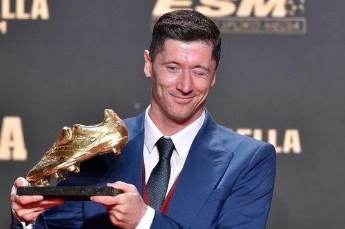 Lewandowski 'ẵm' Giày Vàng châu Âu