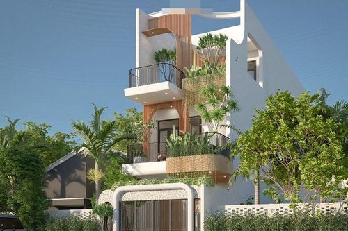 Nhà phố mê đắm mọi ánh nhìn, mặt tiền mang sắc màu nghệ thuật