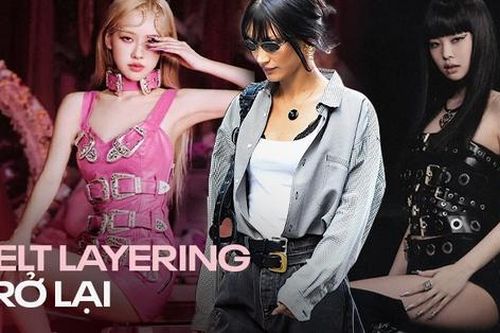Xu hướng chồng lớp thắt lưng nở rộ, công lớn thuộc về Jennie và Rosé