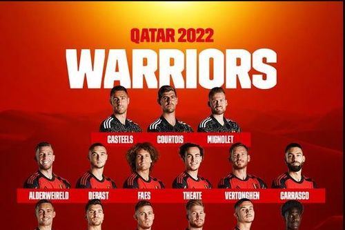 Tuyển Bỉ công bố danh sách tham dự World Cup 2022