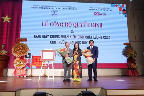 Trường ĐH Duy Tân đạt chứng nhận kiểm định chất lượng cơ sở giáo dục chu kỳ 2