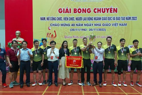 Giải bóng chuyền ngành Giáo dục Quảng Bình để lại nhiều ấn tượng đẹp