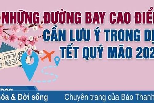 Những đường bay cao điểm cần lưu ý dịp Tết Quý Mão 2023