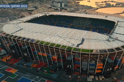 Sân vận động phục vụ World Cup 2022 làm từ 974 container