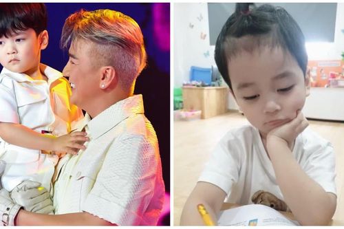 Biểu cảm đáng yêu gây sốt của con trai ruột Đàm Vĩnh Hưng