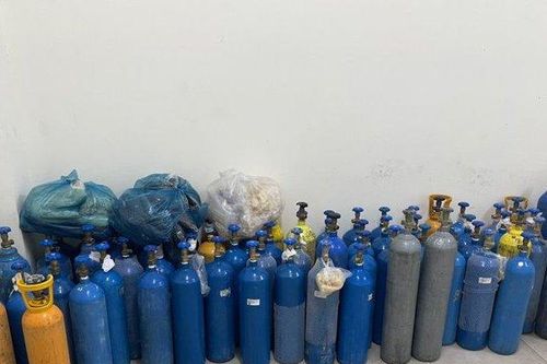 Phát hiện kho chứa bình khí cười lớn ở Đà Nẵng