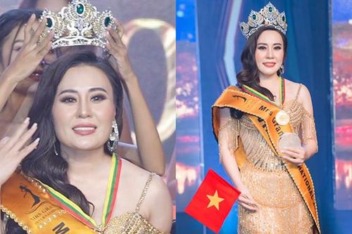 Kim Oanh 'Về nhà đi con' đăng quang Hoa hậu Quý bà Hòa bình quốc tế