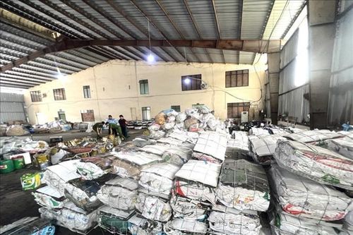 Phát hiện cơ sở tái chế phế liệu tàng trữ hàng chục tấn chất thải rắn nguy hại
