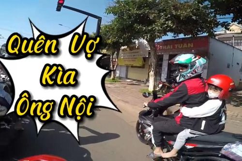 Xôn xao clip anh chồng chở con đi bỏ quên cả vợ bên đường, quay lại đón thì nhận cái kết đáng đời