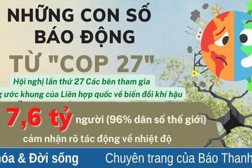 Những con số báo động về biến đổi khí hậu từ COP 27