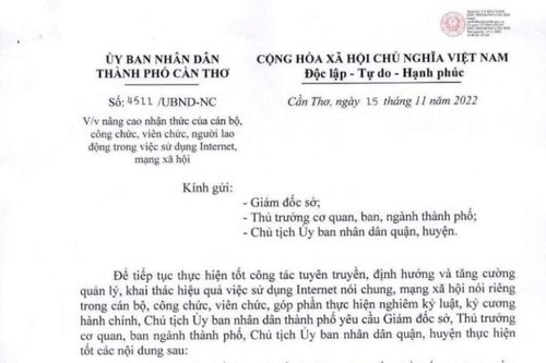 Cần Thơ nâng cao nhận thức cán bộ, công chức, viên chức trong sử dụng mạng xã hội