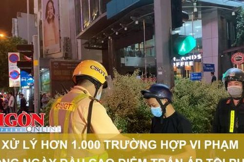 Xử lý hơn 1.000 trường hợp vi phạm trong ngày đầu cao điểm trấn áp tội phạm