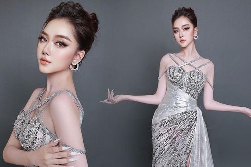 Nguyễn Vũ Thoại Nghi lộng lẫy trong trang phục dạ hội của NTK Brian Võ