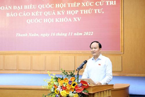 Đồng chí Nguyễn Ngọc Tuấn tiếp xúc cử tri sau kỳ họp thứ tư, Quốc hội khóa XV