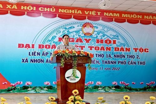 Thủ tướng Phạm Minh Chính dự Ngày hội Đại đoàn kết toàn dân tộc tại Cần Thơ