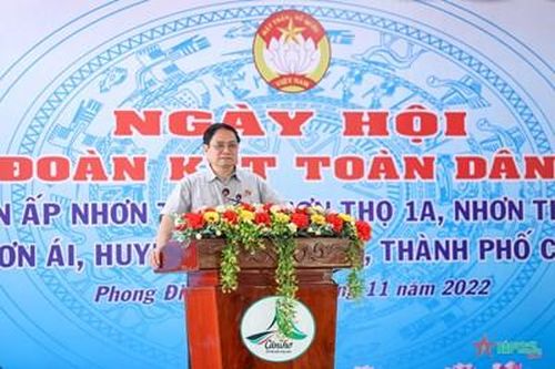 Thủ tướng Chính phủ Phạm Minh Chính dự Ngày hội Đại đoàn kết toàn dân tộc tại Cần Thơ