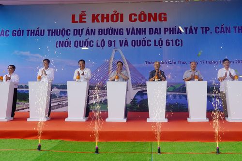 Thủ tướng dự lễ khởi công dự án đường vành đai phía Tây Cần Thơ