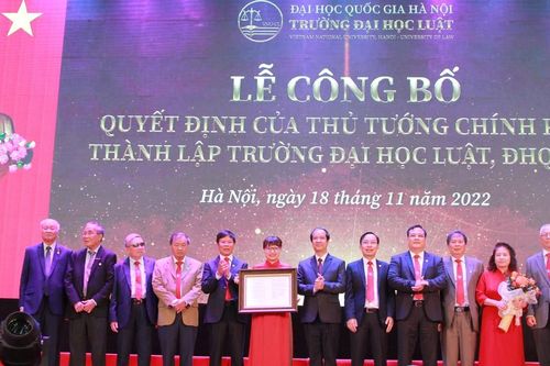 Lễ công bố quyết định thành lập Trường Đại học Luật