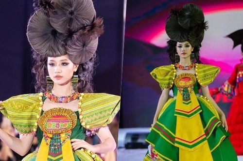 Mẫu nhí Đặng Minh Anh trình diễn mở màn trong show thời trang tại Thái Lan