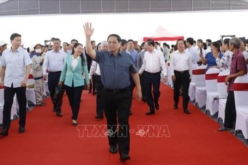 Thủ tướng Phạm Minh Chính dự lễ phát động thi đua đẩy mạnh phát triển hạ tầng đồng bộ, hiện đại