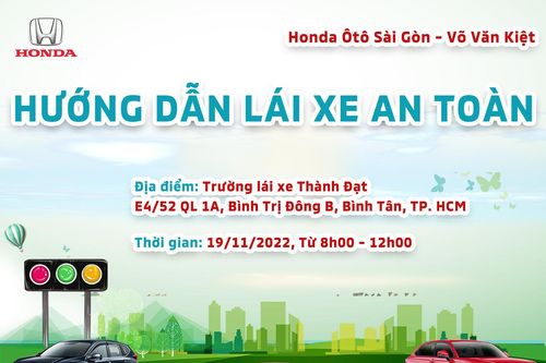 Honda Ô tô Sài Gòn - Võ Văn Kiệt tổ chức hướng dẫn kỹ năng lái xe an toàn