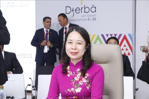 Phó Chủ tịch nước Võ Thị Ánh Xuân phát biểu tại Hội nghị cấp cao cộng đồng Pháp ngữ lần thứ 18