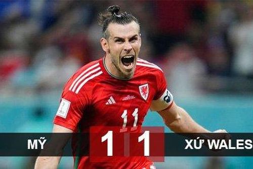 Kết quả Mỹ 1-1 Xứ Wales: Người hùng Gareth Bale
