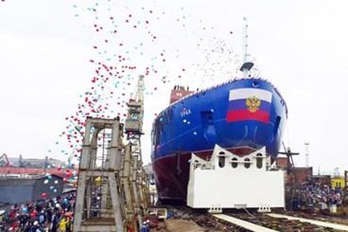 Nga hạ thủy tàu phá băng hạt nhân siêu mạnh hoạt động tại Bắc Cực