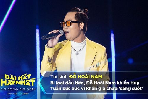 Bị loại đầu tiên, Đỗ Hoài Nam khiến Huy Tuấn bức xúc vì khán giả chưa 'sáng suốt'