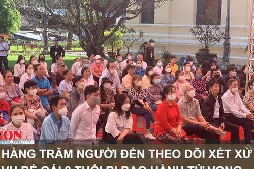 Hàng trăm người đến theo dõi xét xử vụ bé gái 8 tuổi bị bạo hành tử vong
