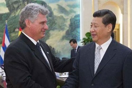 Chủ tịch Trung Quốc hội đàm với Chủ tịch Cuba