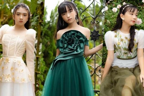 Bộ 3 mẫu nhí khoe thần thái ấn tượng trước thềm tham dự Tuần lễ Thời trang Quốc tế Việt Nam