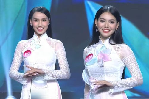 Top 56 Hoa hậu Việt Nam thướt tha trình diễn áo dài, fan rất khó để chọn người kế nhiệm Đỗ Hà