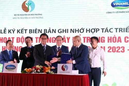 Lễ ký kết Biên bản ghi nhớ hợp tác triển khai hoạt động trồng cây để trung hòa Carbon hướng đến Net Zero giai đoạn 2023 – 2027