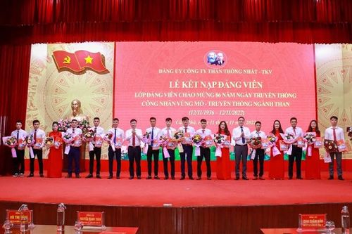 Đảng bộ Công ty Than Thống Nhất - TKV thực hiện tốt công tác phát triển đảng viên