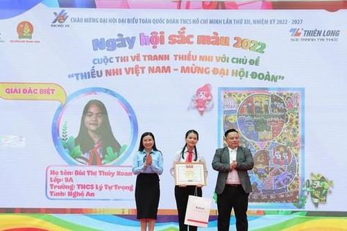 Kỷ lục cuộc thi vẽ tranh mừng Đại hội Đoàn toàn quốc XII