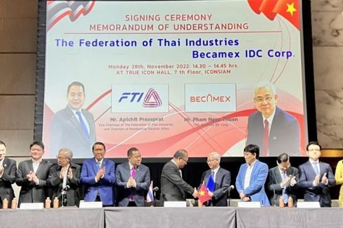 Becamex IDC ký kết hợp tác với Liên đoàn Công nghiệp Thái Lan