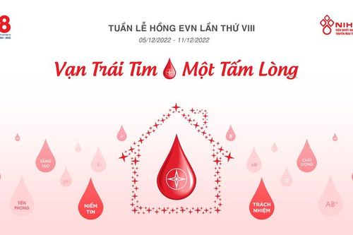 Hưởng ứng Tuần lễ hồng EVN lần VIII năm 2022