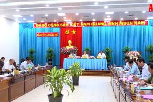 Hội nghị Ban Thường vụ Tỉnh ủy An Giang cuối tháng 11 cho ý kiến nhiều nội dung quan trọng