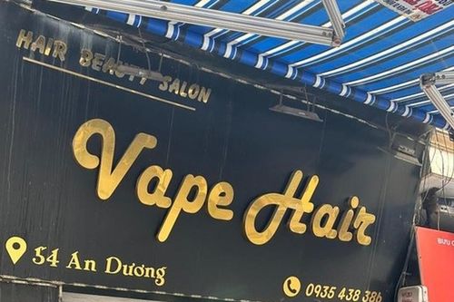 Treo biển làm tóc nhưng bán toàn thuốc lá điện tử, tinh dầu không nguồn gốc