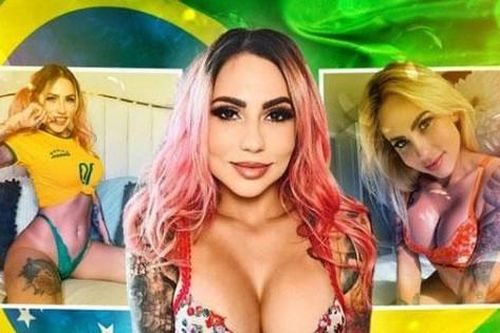 CĐV 'nóng bỏng' nhất Brazil 'đưa tình' với Cristiano Ronaldo
