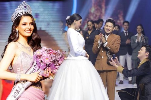Miss Universe Laos 2020 bất ngờ được bạn trai cầu hôn ngay trên sàn runway