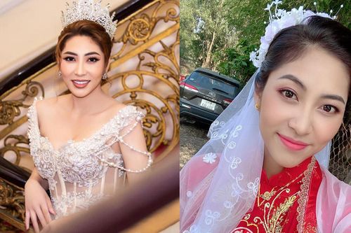 Hậu biến cố hôn nhân, Hoa hậu Đặng Thu Thảo bất ngờ khoe ảnh diện áo dài cưới chuẩn bị lên xe hoa