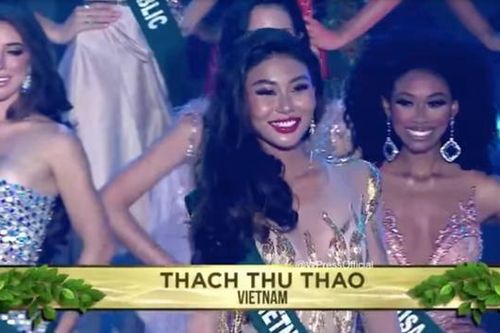 Thạch Thu Thảo trượt top 12 Hoa hậu Trái đất