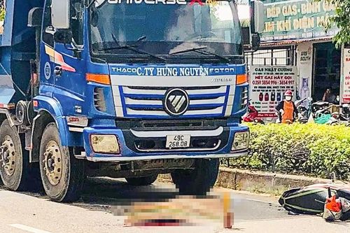 Va chạm với xe ben, nữ sinh lớp 8 tử vong